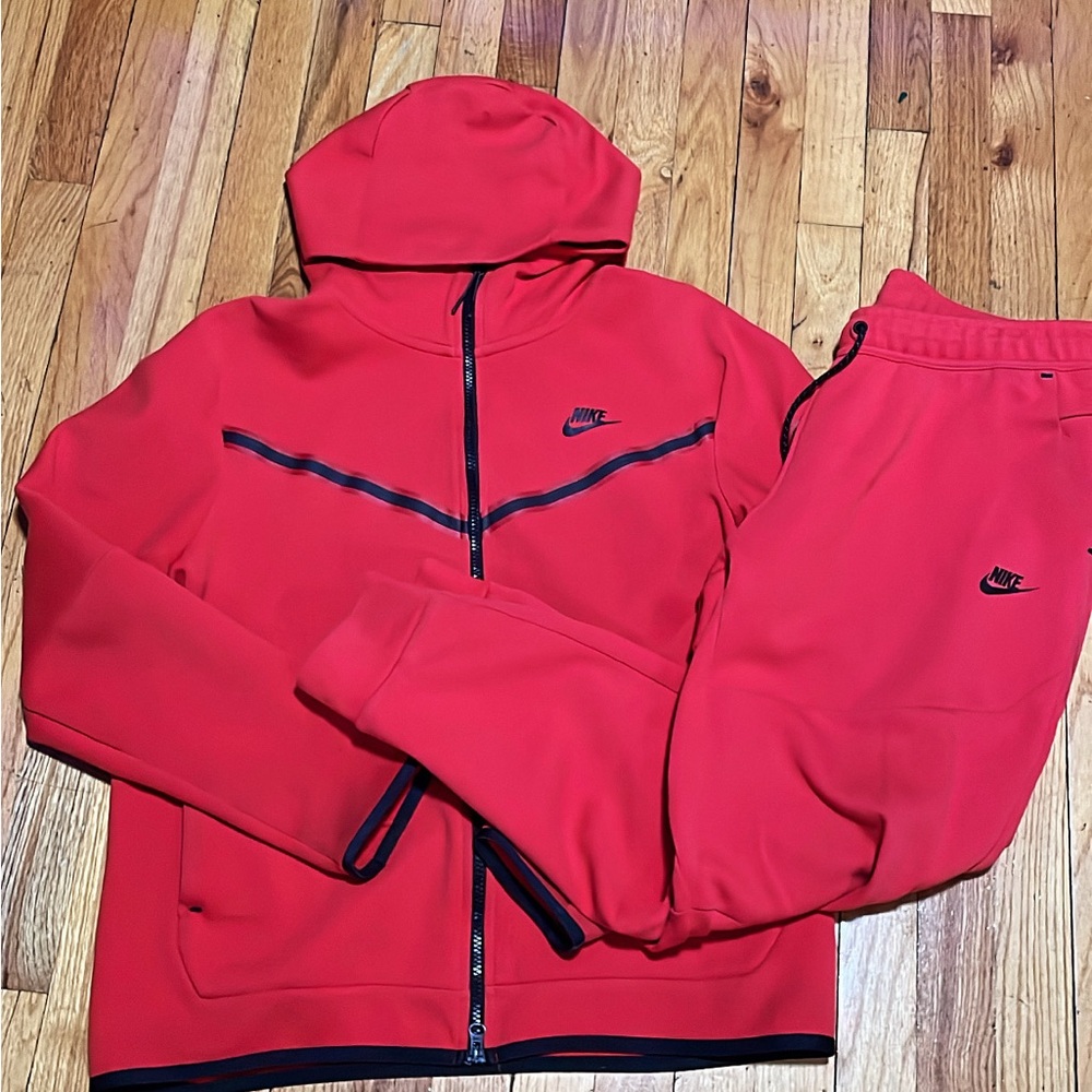 Nike Red Tracksuit Set